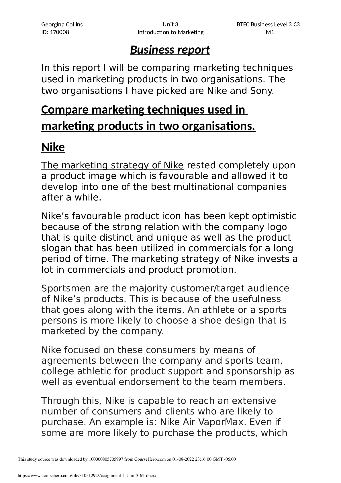 Preview image of Assignment 1 Unit 3 M1 document